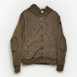 Vintage Triple Five 555 Soul Essential Brown Quilted Jacket Men's Size L Y2K